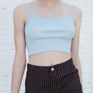 BRANDY MELVILLE ICE BLUE SKYLAR TANK